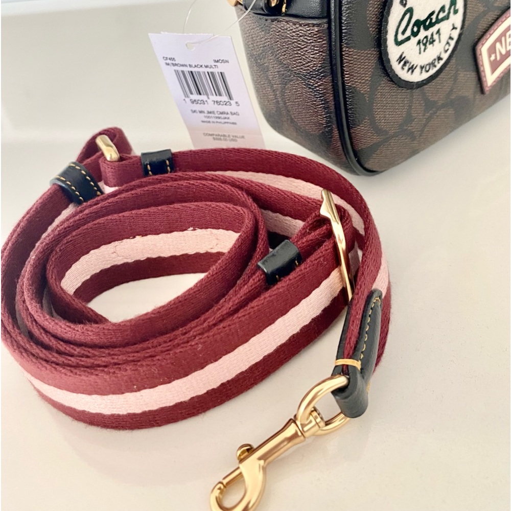 🔥💜NEW💜Coach Jamie camera bag/crossbody bag/shoulder bag/canvas leather - Picture 8 of 10